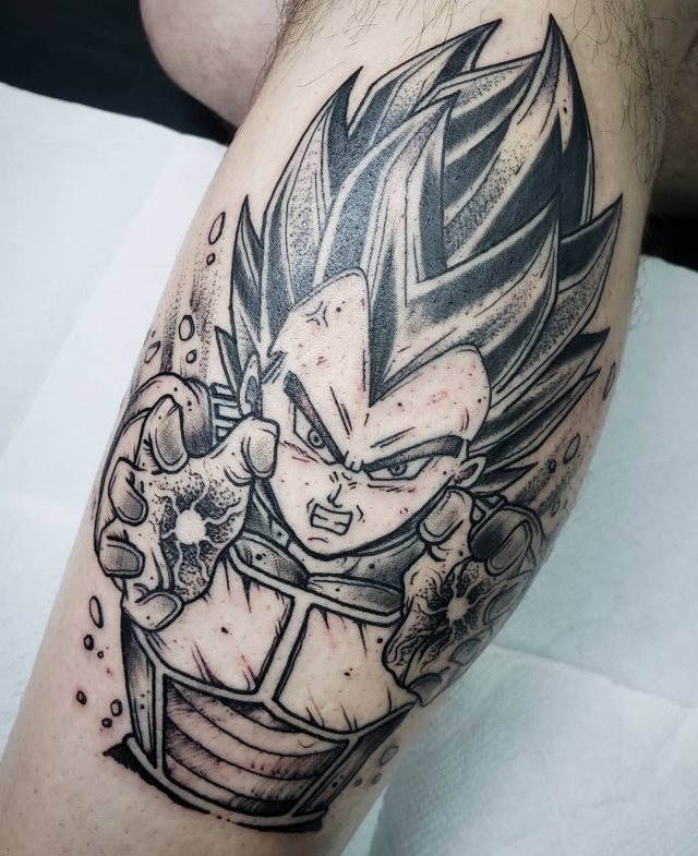 tattoo vegeta dragon ball 40