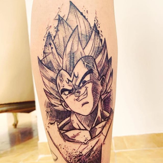 tattoo vegeta dragon ball 46