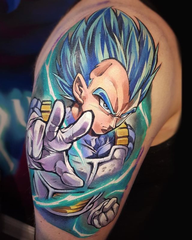 tattoo vegeta dragon ball 49