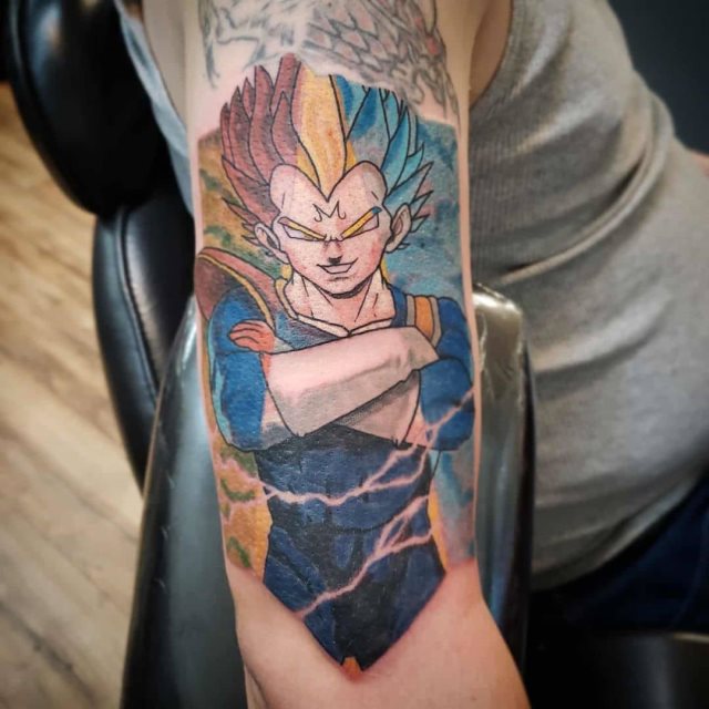 tattoo vegeta dragon ball 56