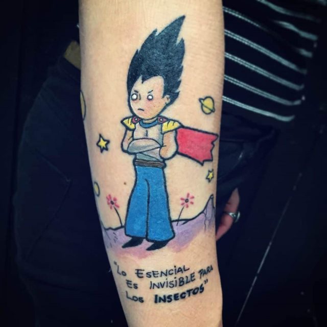 tattoo vegeta dragon ball 64