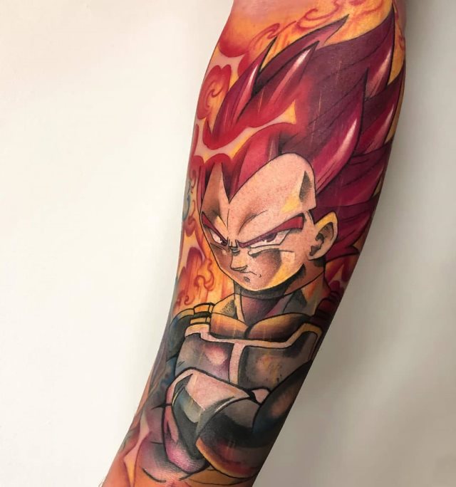 tattoo vegeta dragon ball 65