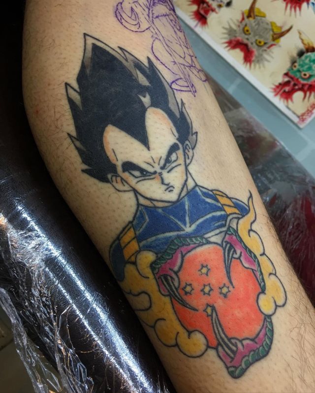 tattoo vegeta dragon ball 69