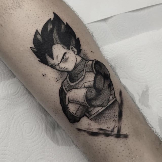 tattoo vegeta dragon ball 75