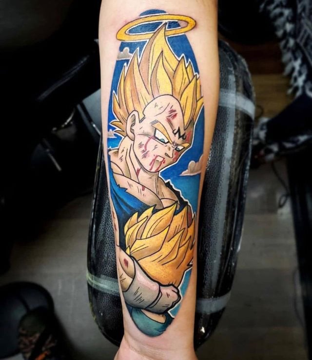 tattoo vegeta dragon ball 87