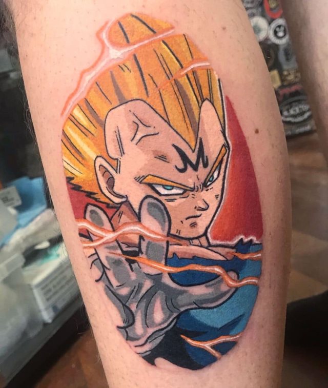 tattoo vegeta dragon ball 93