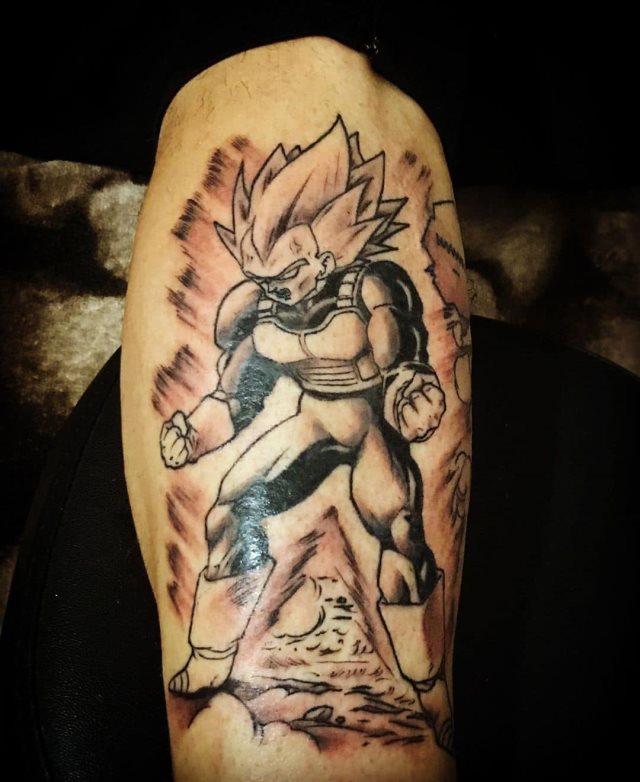 tattoo vegeta dragon ball 98