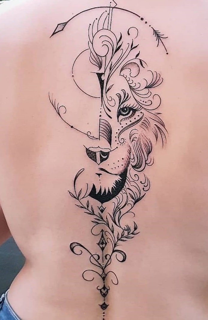 tatuaje de mujer para la espalda 05