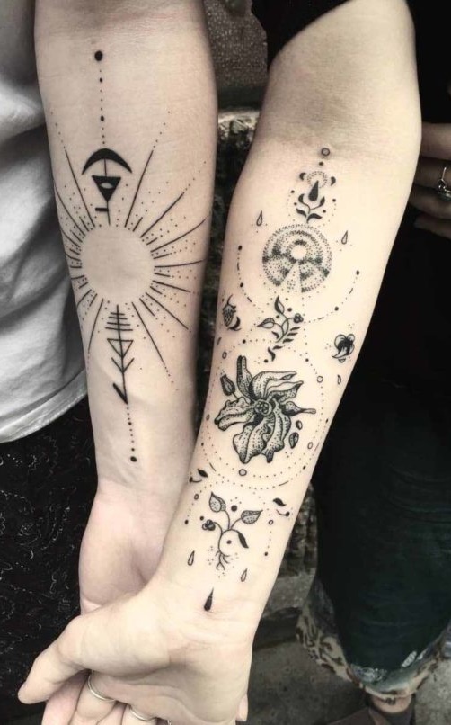 tatuaje de pareja para mujer 24