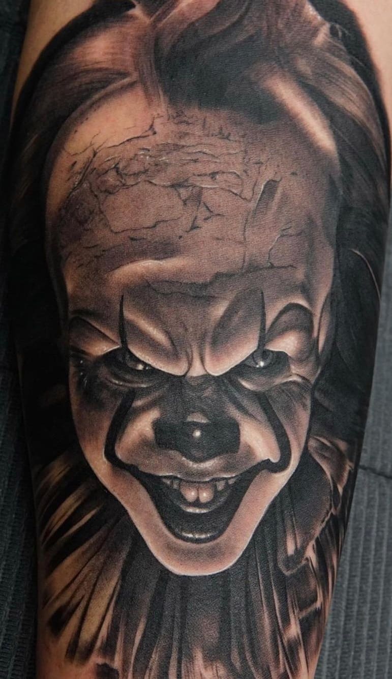 tatuaje de payaso para hombre 08