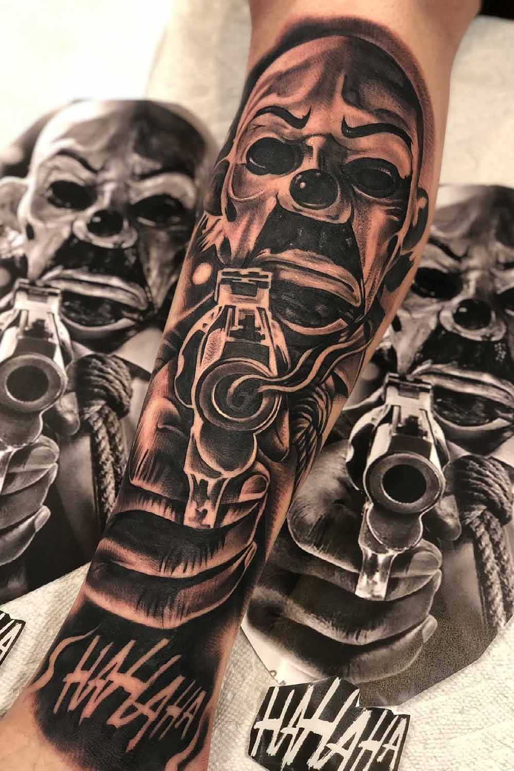 tatuaje de payaso para hombre 23