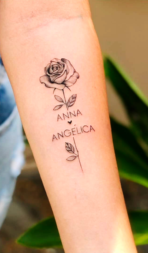 tatuaje de rosa para mujer 03