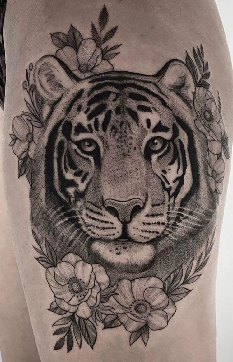 tatuaje de tigre para hombre 09