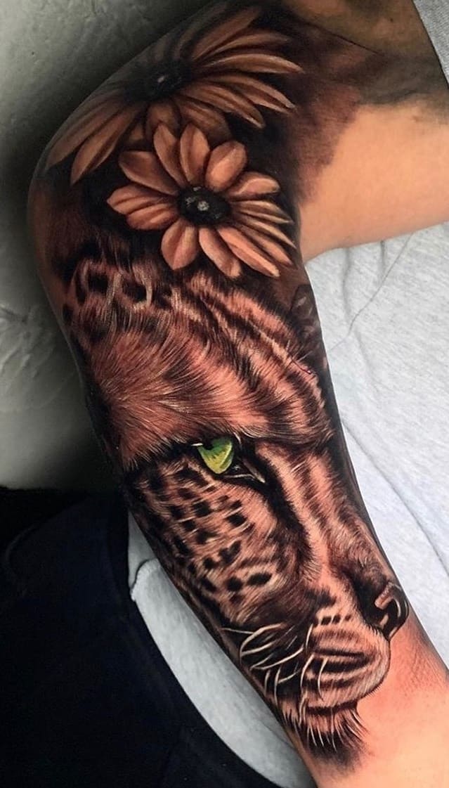 tatuaje de tigre para hombre 12