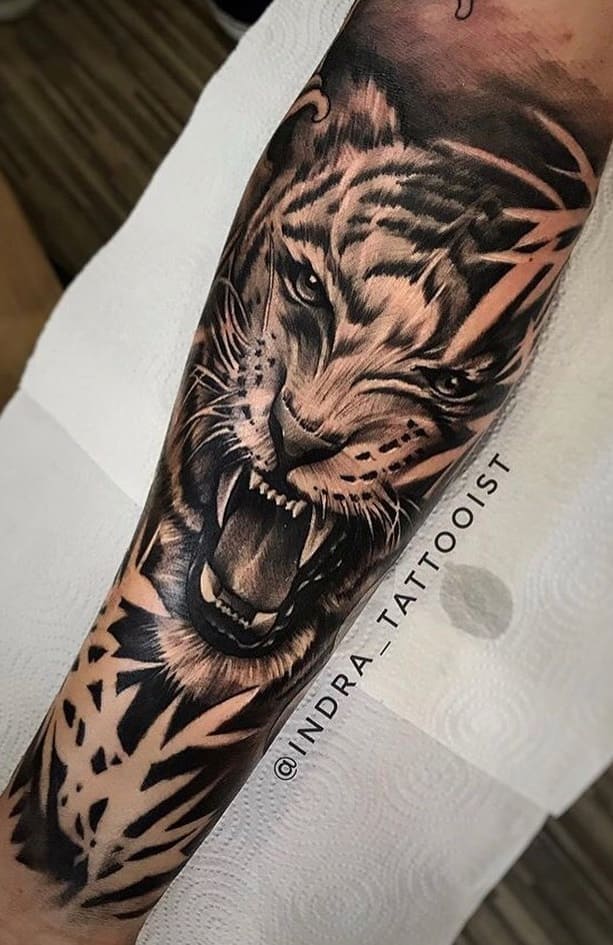 tatuaje de tigre para hombre 13