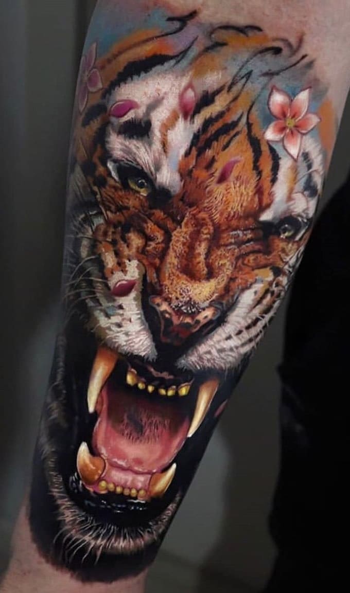 tatuaje de tigre para hombre 25