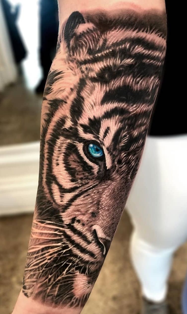 tatuaje de tigre para hombre 27