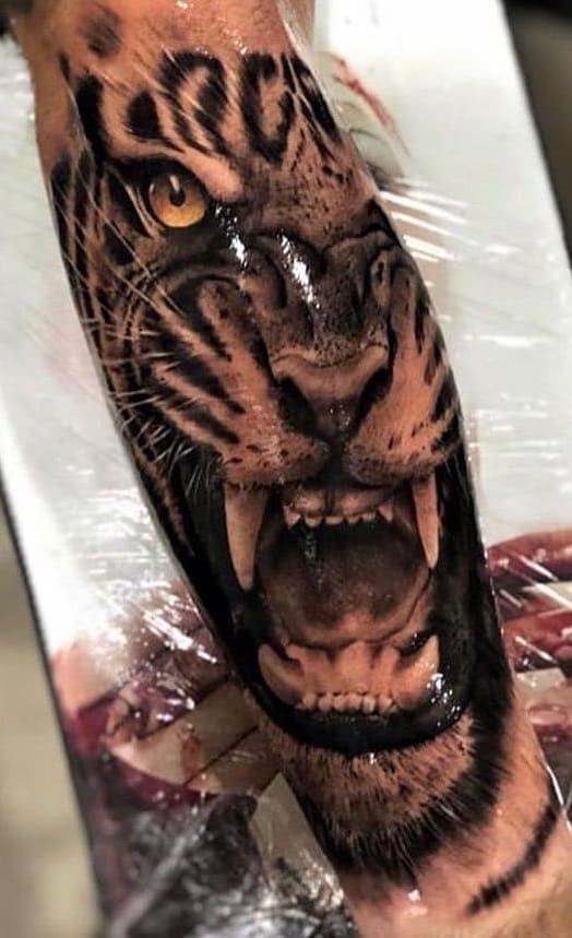 tatuaje de tigre para hombre 30