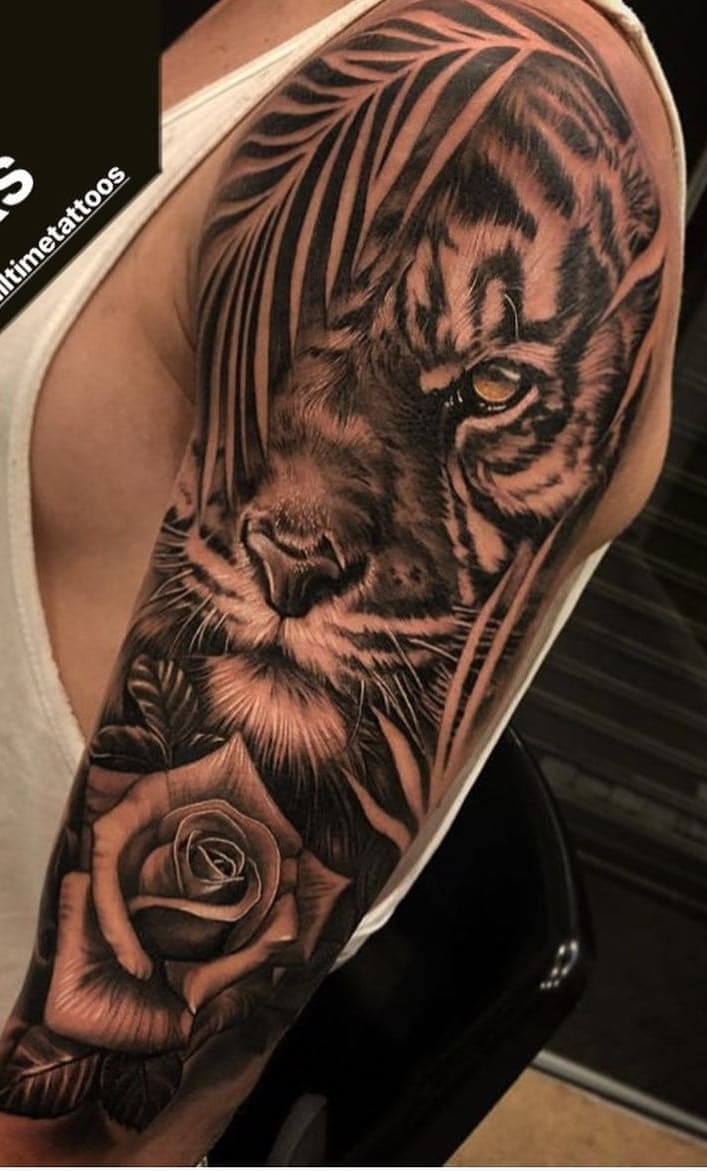 tatuaje de tigre para hombre 31