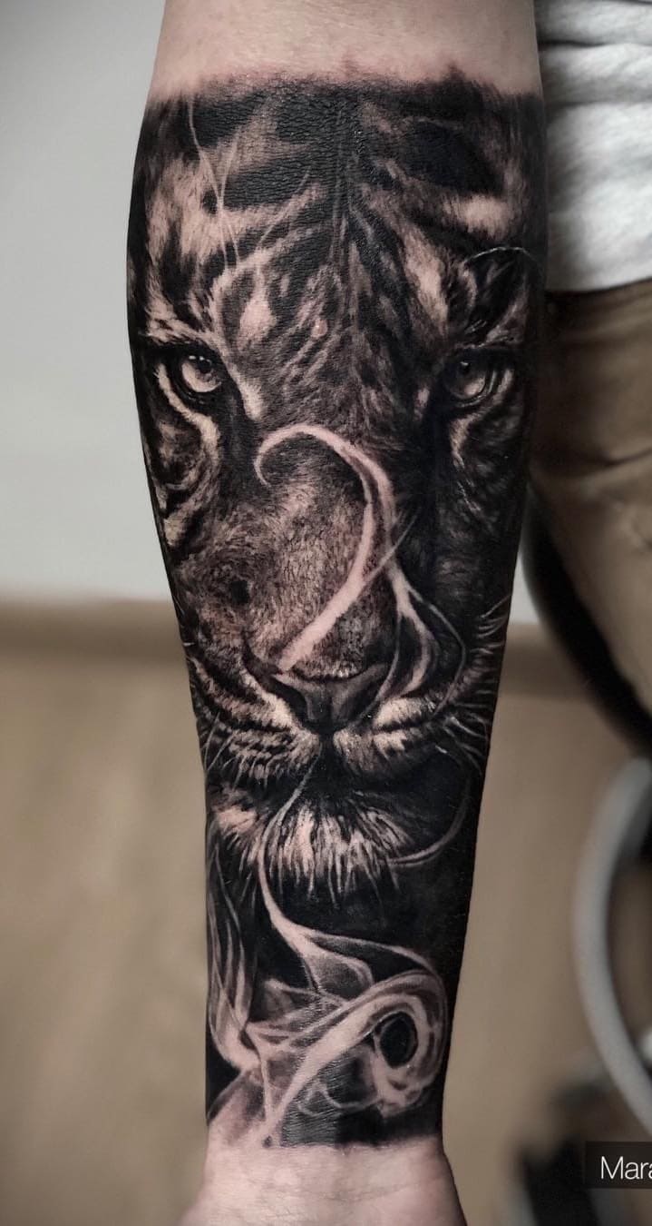 tatuaje de tigre para hombre 35