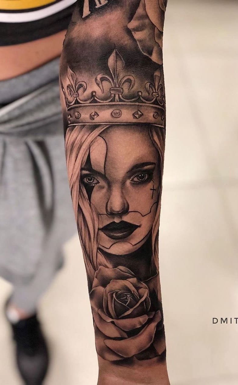 tatuaje en el brazo para mujer 84