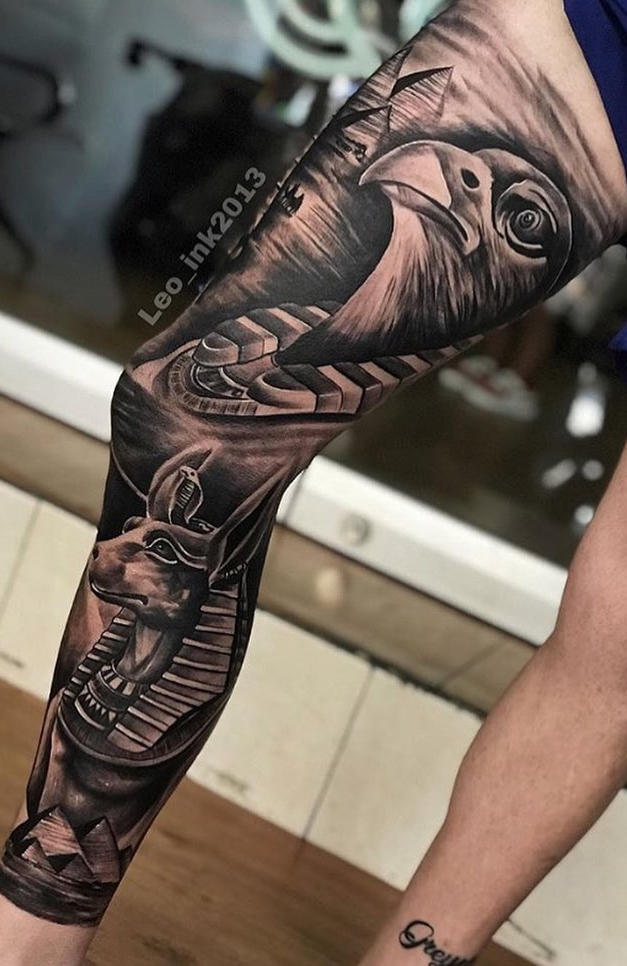 tatuaje en la pierna para hombre 27