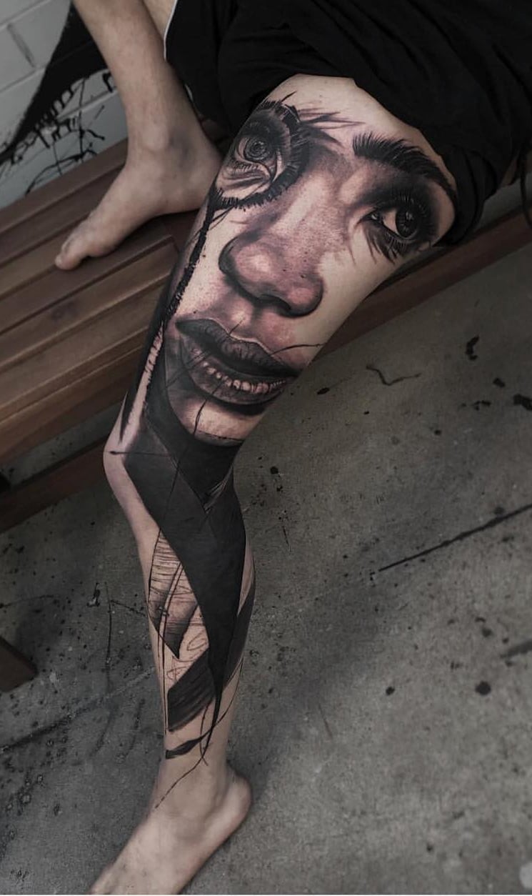 tatuaje en la pierna para hombre 31