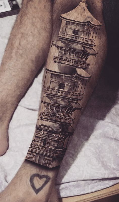 tatuaje en la pierna para hombre 59