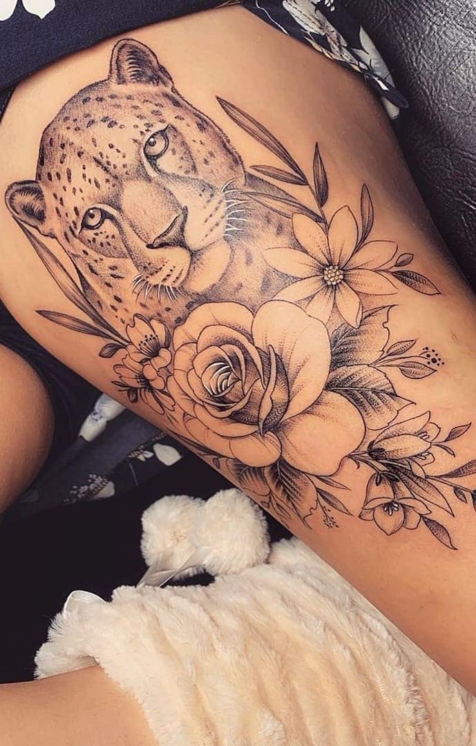 tatuaje en la pierna para mujer 08