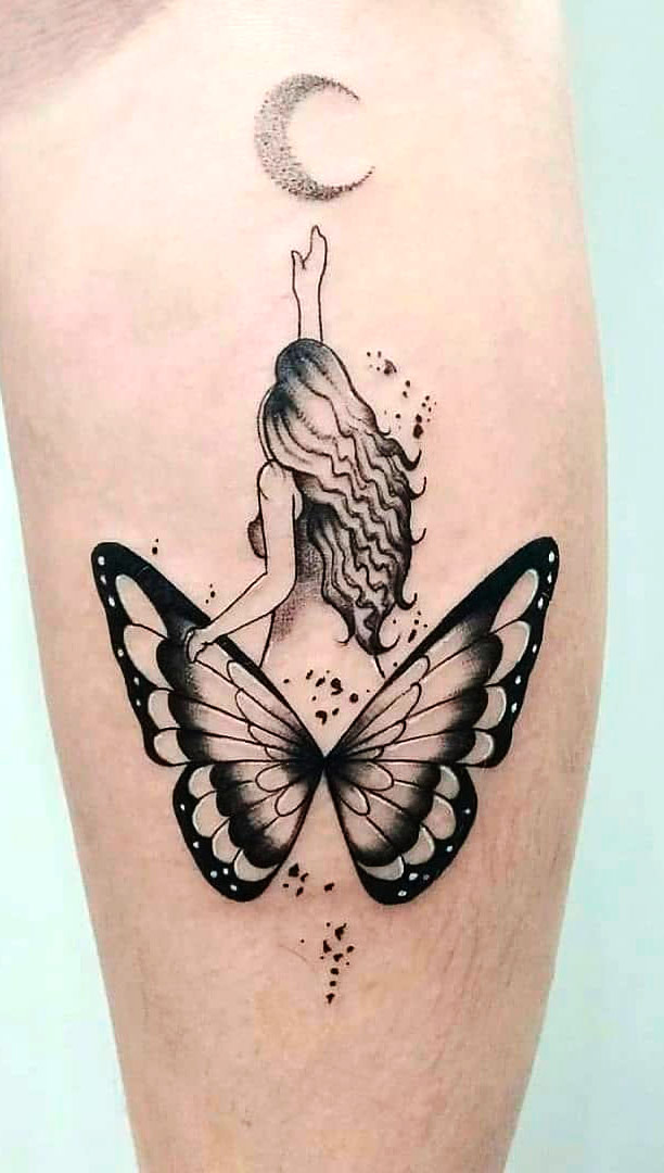 tatuaje mariposas de mujer 07