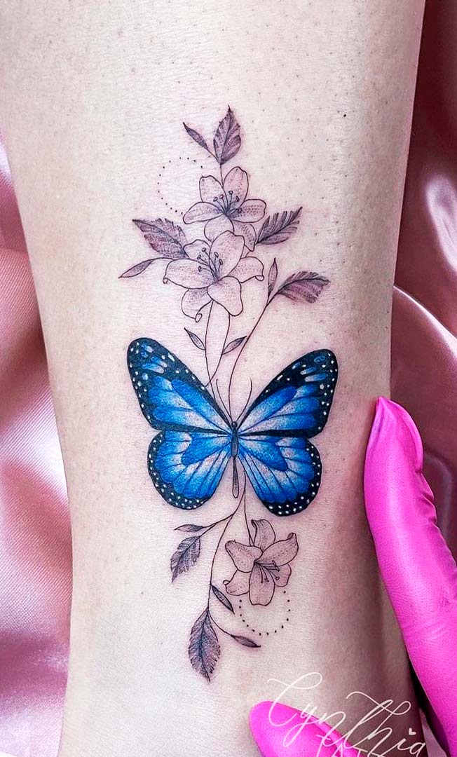 tatuaje mariposas de mujer 10
