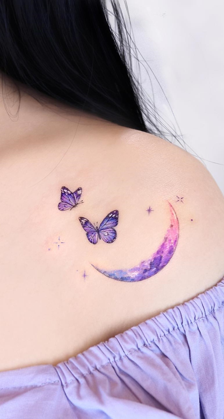tatuaje mariposas de mujer 20