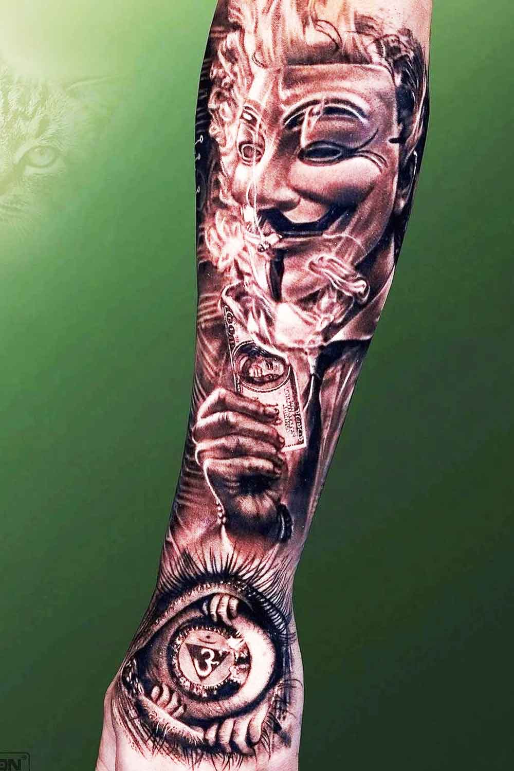 tatuaje masculino en el antebrazo 29