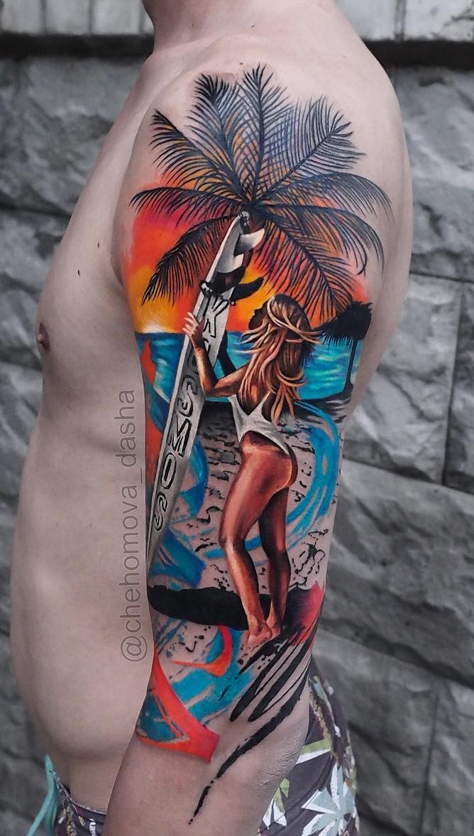 tatuaje masculino en el brazo 39