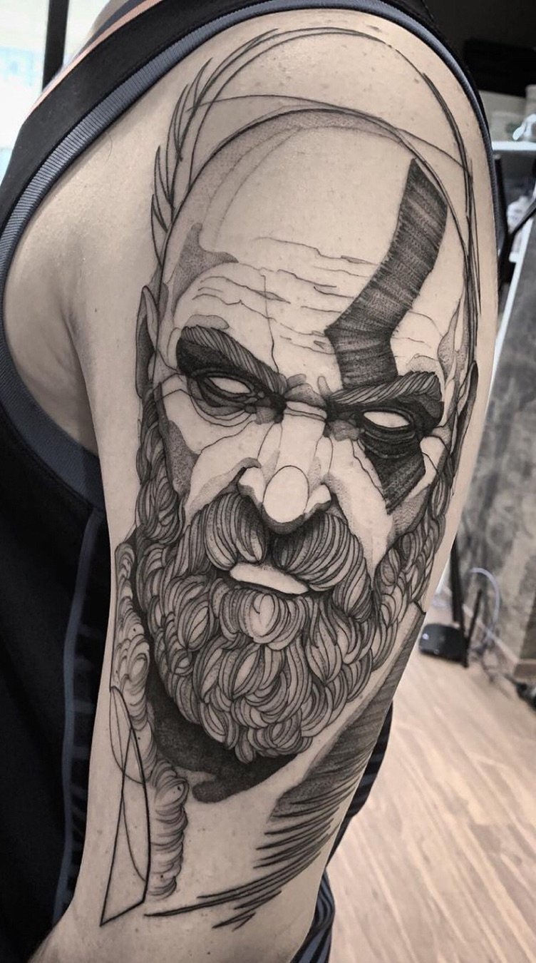 tatuaje masculino en el brazo 70