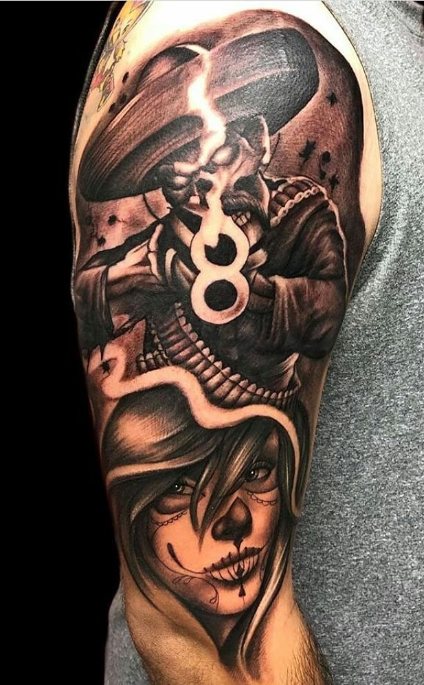 tatuaje masculino en el brazo 88