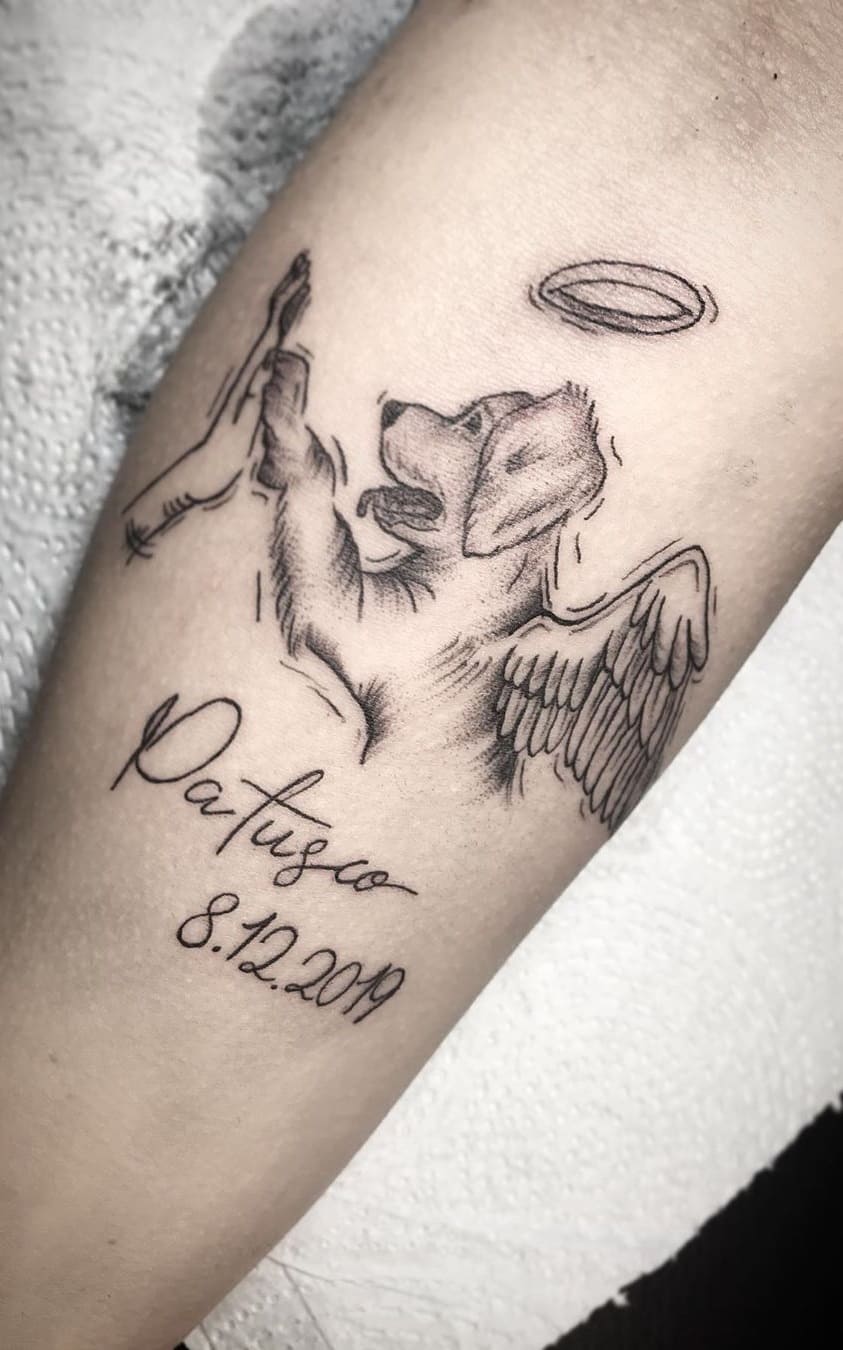 tatuaje perro para mujer 02