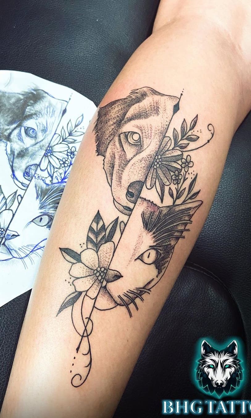 tatuaje perro para mujer 08