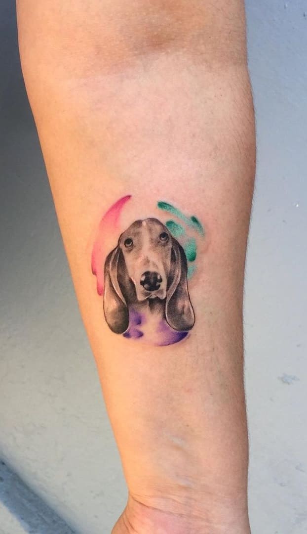 tatuaje perro para mujer 11