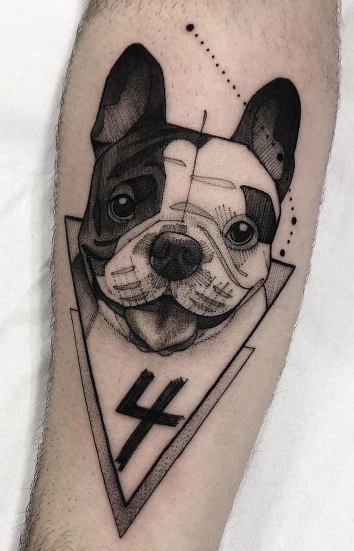 tatuaje perro para mujer 16