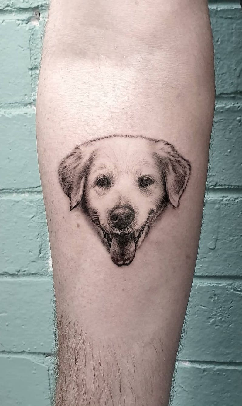 tatuaje perro para mujer 17