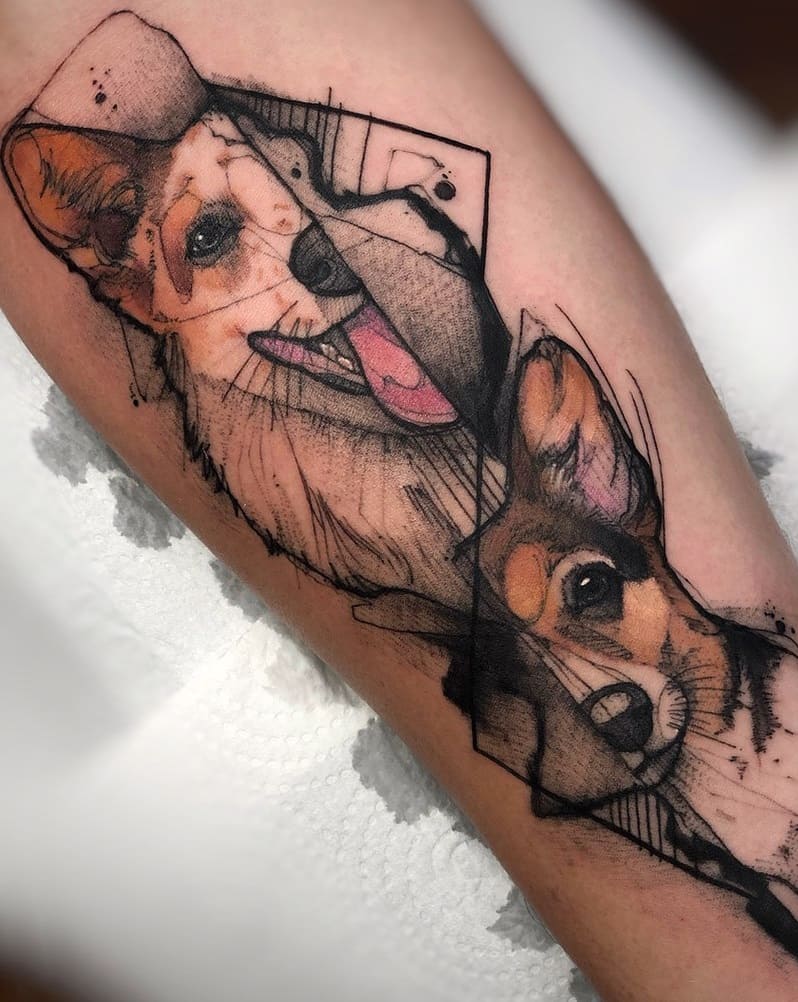 tatuaje perro para mujer 20