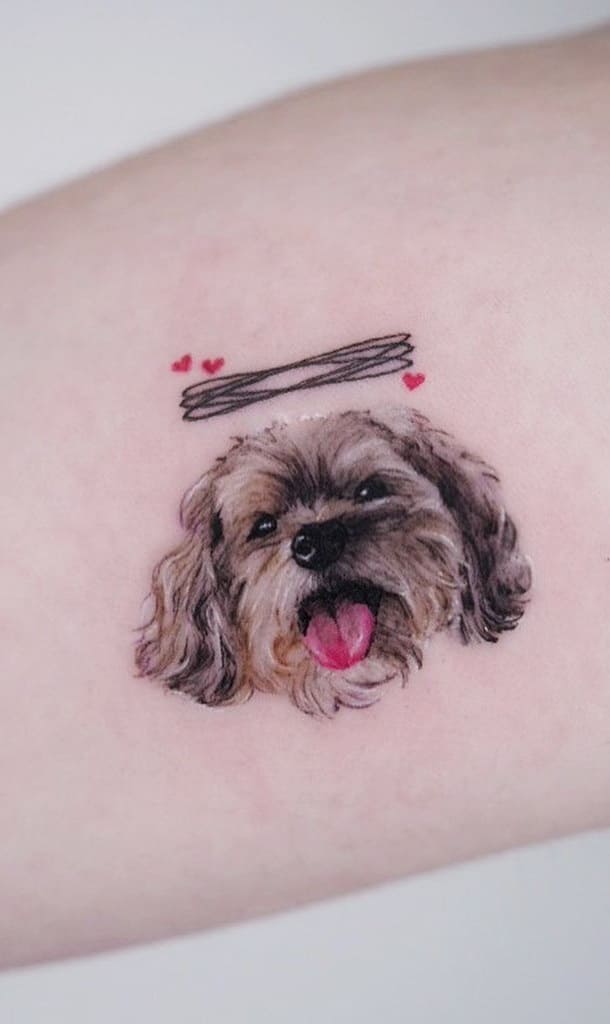 tatuaje perro para mujer 24