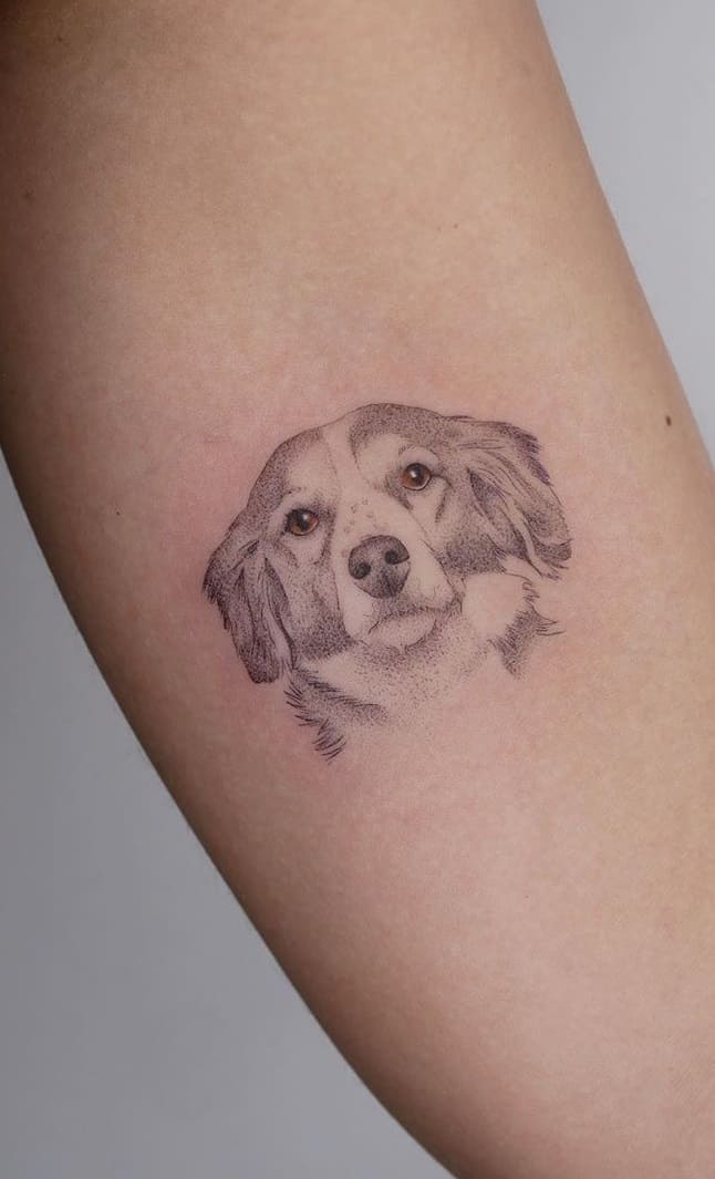 tatuaje perro para mujer 26
