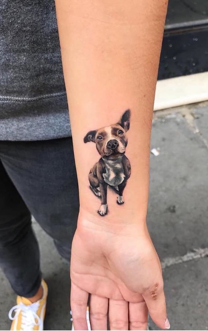 tatuaje perro para mujer 27