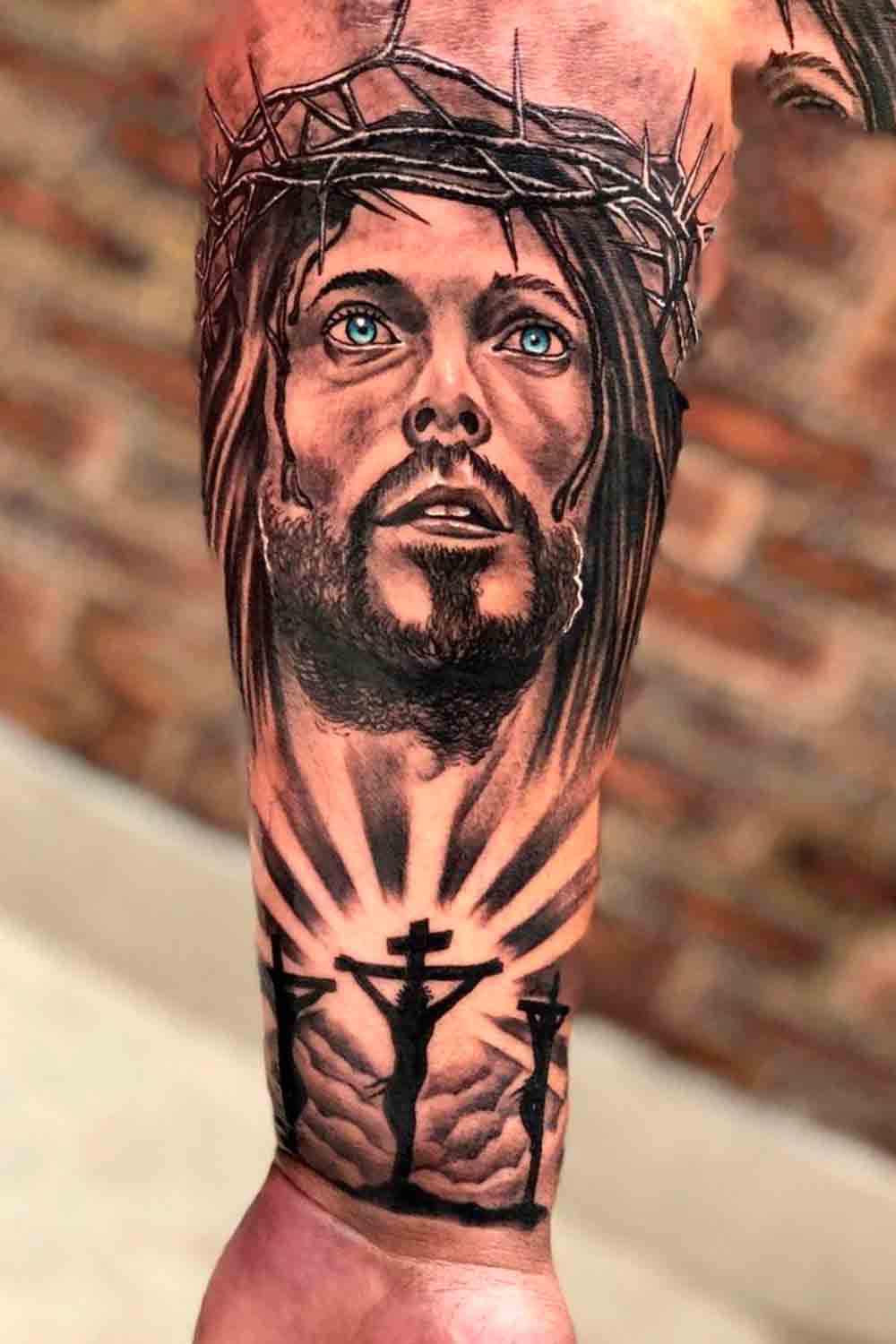 tatuaje religioso para hombre 148