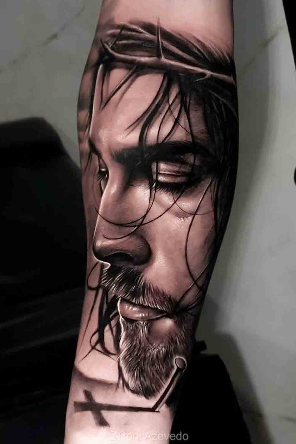 tatuaje religioso para hombre 64