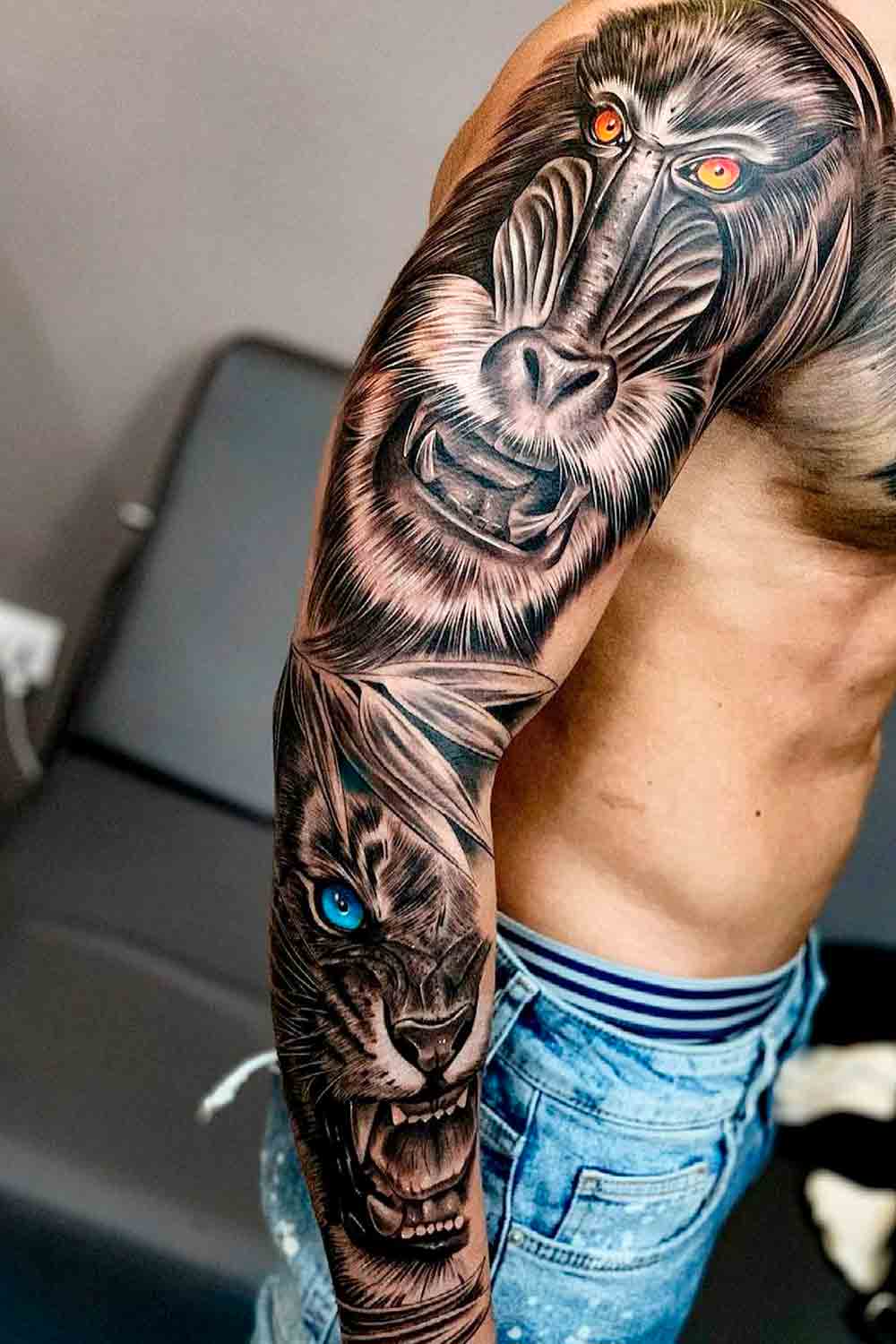 brazo lleno de tatuajes 103