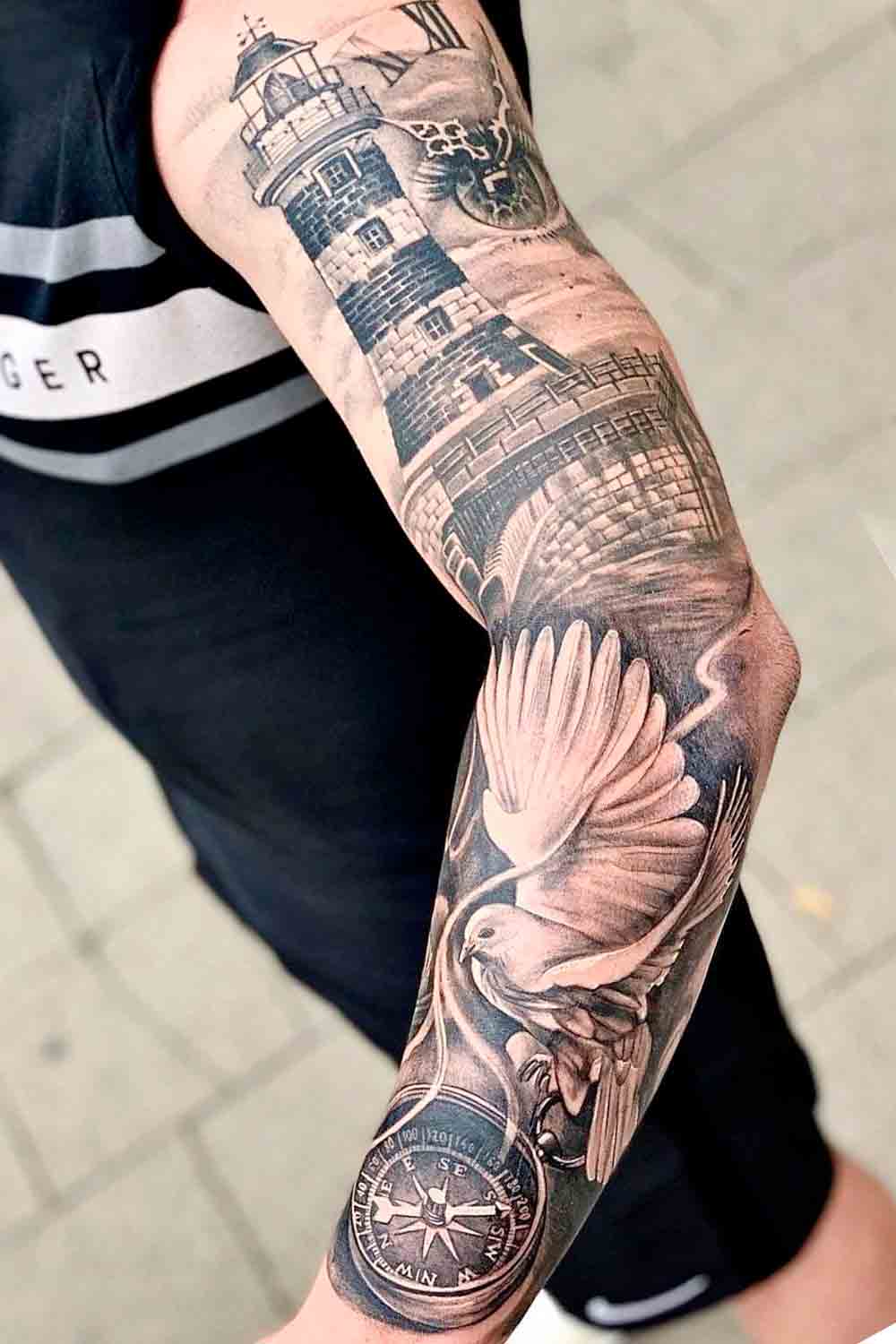brazo lleno de tatuajes 106