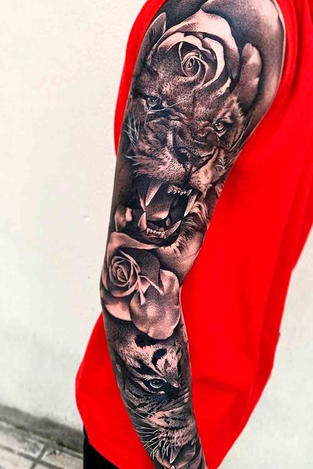 brazo lleno de tatuajes 119